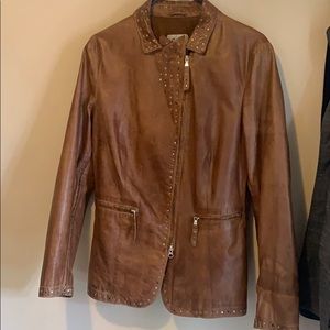 vintage leather jacket